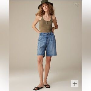 J Crew Midlength denim short Sz 27
